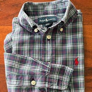 Ralph Lauren Kids Multicolor Plaid Button Down Shirt